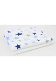 Set 2 scutece, bumbac, stelute, albastre, 80x70 cm