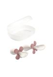 Set 2 tacamuri ergonomice pentru copii, roz, +12 luni