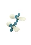 Set 2 tacamuri ergonomice pentru copii, turcoaz , +12 luni