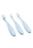 Set antrenament, 3 periute de dinti, Babyono, albastre