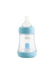 Set biberon, suzeta si lant, Lovely baby boy, albastru, + 0 luni, 150 ml