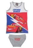 Set maieu si chilot, bumbac, Lightning McQueen, gri