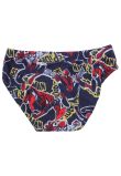 Slip de baie baieti, 84% poliester, Spider man, bleumarin