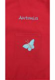 Sort protectie pictura, personalizat, poliester, One size, rosu, 50 x 35 cm