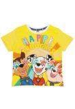 Tricou baieti, MS, bumbac, Happy Thoughts, galben