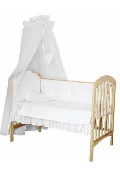 Baldachin patut alb+inimioare decor