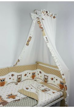 Baldachin patut, bufnite mari crem, 168 x 280 cm