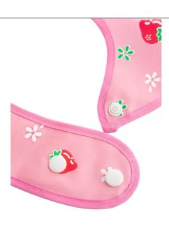 Baveta Ursuletul Eva, stelute, roz, 6+