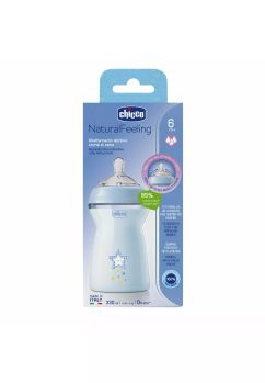 Biberon, anti colic, Chicco, albastru, +6 luni, 330 ml