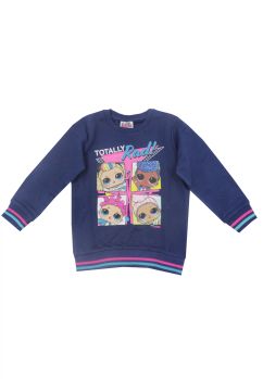 Bluza groasa, bumbac, Totally Rad, LOL, bleumarin
