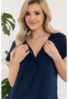 Camasa pentru alaptat, Sunny midi, bleumarin