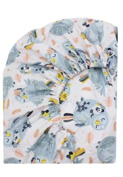 Cearceaf patut, bumbac, Bufi, 140x70 cm, multicolor