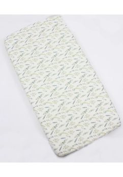 Cearceaf Prichindel, bumbac, Flori de eucalipt, 120x60 cm, multicolor