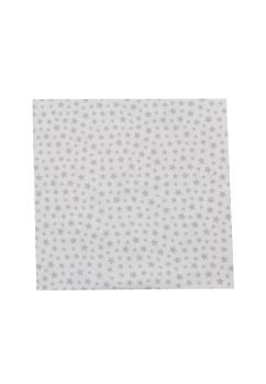 Cearceaf Prichindel, patut 120x60 cm, alb cu stelute gri