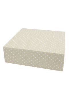 Cearceaf Prichindel, patut 120x60 cm, crem cu buline