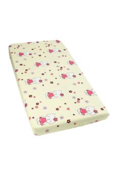 Cearceaf Prichindel, patut 120x60 cm, Kitty galben
