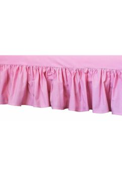 Cearceaf Prichindel, patut 120x60 cm, volanas, roz