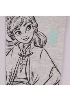 Colanti fete, 95% bumbac, Anna si Elsa, gri