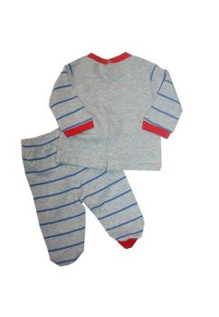 Compleu bebe, bumbac, Paw Patrol, Chasse si Marshall, gri