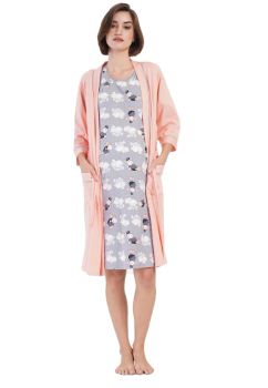 Compleu pentru alaptat, Eliza cu oite, bumbac, multicolor