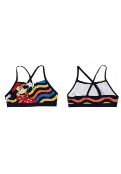 Costum de baie 2 piese, 82% poliester, Minnie Mouse, bleumarin
