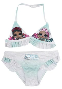 Costum de baie 2 piese, LOL Surprise, Beach Vibes, turcoaz