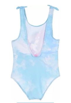 Costum de baie intreg, poliester, Flowers, Minnie Mouse, albastru