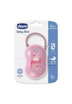 Cutie pentru suzeta, Chicco, Pink power, roz, +0 luni