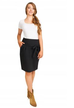 Fusta gravide, 95% bumbac, Lena, negru