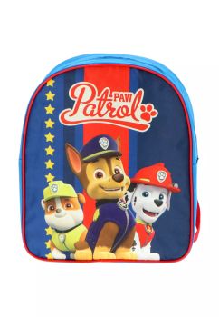 Ghiozdan poliester, Paw Patro cu stele, albastru, 30 x 10 x 26 cm