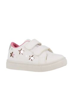Incaltaminte fete, cu scai, Hearts Pink, alb