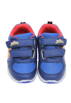 Incaltaminte sport, material textil, cu beculet, Spidey, bleumarin