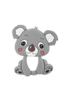 Jucarie dentitie silicon, Koala, gri