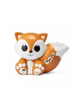 Lampa muzicala, Chicco, 2 in 1, Foxy, portocalie