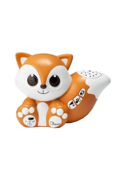 Lampa muzicala, Chicco, 2 in 1, Foxy, portocalie