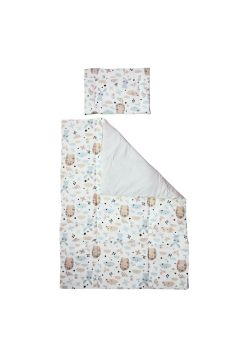 Lenjerie 3 piese, Prichindel, arici si iepuras,120x60cm