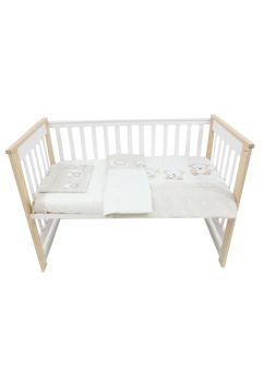 Lenjerie 3 piese, Prichindel, Ursulet sir crem,120x60cm