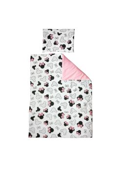 Lenjerie 5 piese, Prichindel, Minnie,roz, 120x60cm
