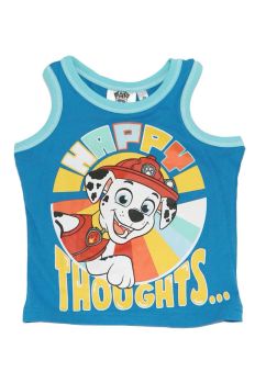Maieu baieti, bumbac, Happy Thoughts, Marshall, albastru