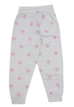 Pantaloni trening, bumbac, Minnie Mouse, gri cu buline