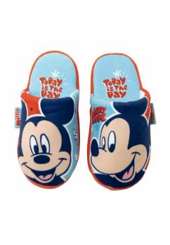 Papuci de casa, poliester, Mickey Mouse, multicolor