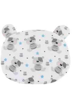 Perna slim, bumbac, Cute Teddy, alba, 37 x 29 cm