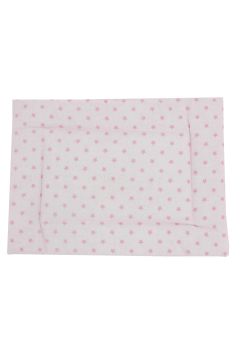 Perna slim, bumbac, roz cu stelute, 37 x 28 cm