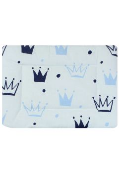 Perna slim, coronite, Prince, alb cu albastru, 37x28cm