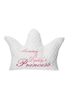 Pernuta minky, coronita, Princess, alb, 35x30 cm