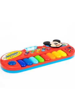 Pian electronic, mickey Mouse, cu 8 taste, rosu