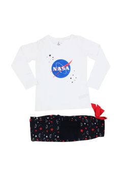 Pijama fete, Nasa alba cu stelute