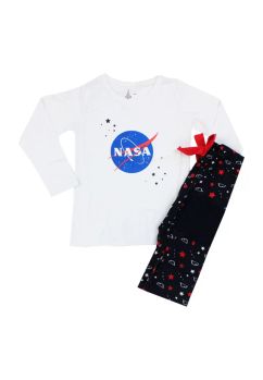 Pijama fete, Nasa alba cu stelute