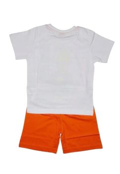 Pijama, maneca scurta, Fireman Sam, portocalie
