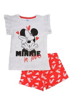 Pijama maneca scurta, Minnie In love, gri